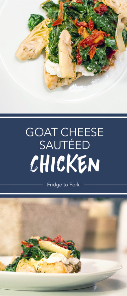 Goat Cheese Sautéed Chicken - Fridge to Fork