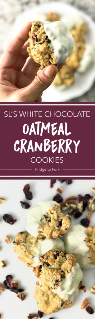 Southern Living's White Chocolate Dipped Cranberry Oatmeal Cookie - Fridge to Fork