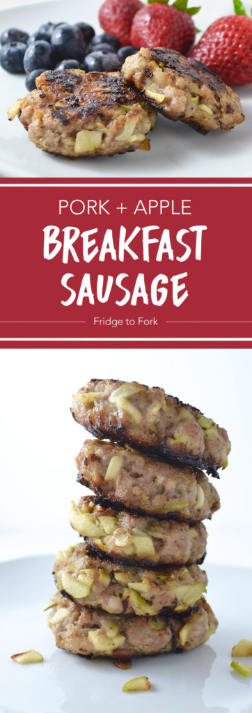 Whole30 Pork + Apple Breakfast Sausage - Fridge to Fork