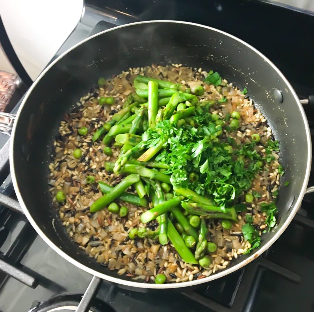 Rice Pilaf with Asparagus + Peas - Fridge to Fork