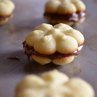 Classic Butter Spritz Cookie with Nutella Fridge to Fork