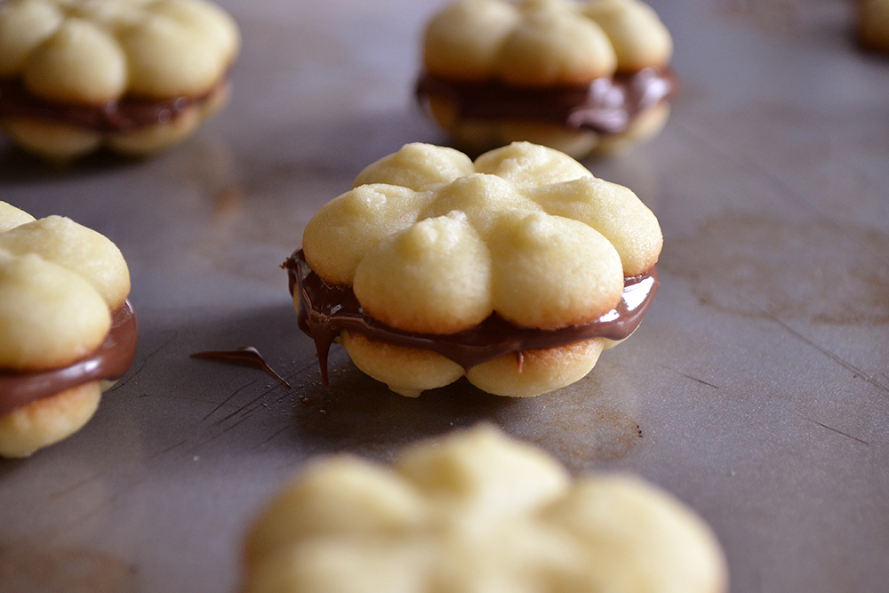 Classic Butter Spritz Cookie with Nutella Fridge to Fork