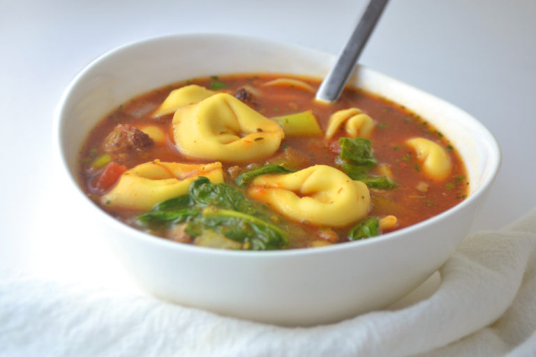 Slow Cooker Tortellini Soup - Fridge to Fork