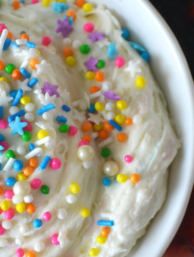 Cake Batter Dip with Sprinkles | Fridge to Fork
