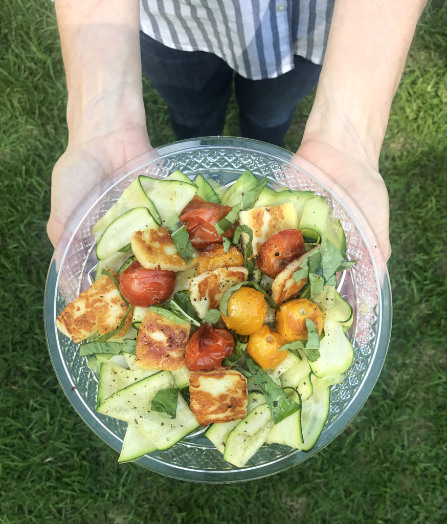 Warm Halloumi + Zucchini Salad | Fridge to Fork